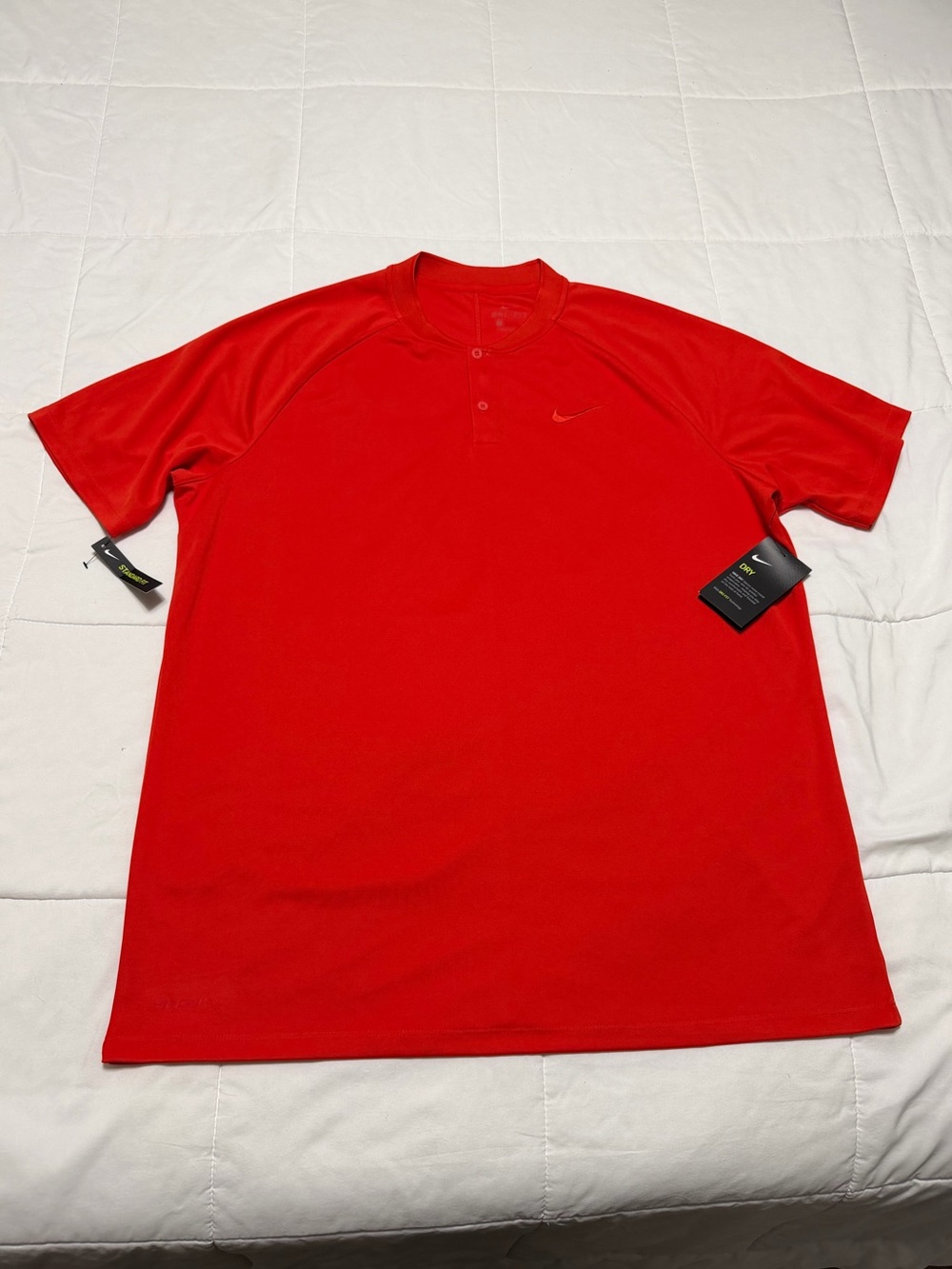 Nike Men's Vibrant Red Polo Shirt